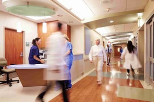 busy surgery center lobby